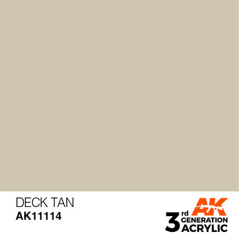 AK11114 - Deck Tan  - Acrylic - 17 ml - [AK Interactive]