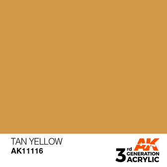 AK11116 - Tan Yellow  - Acrylic - 17 ml - [AK Interactive]