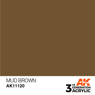AK11120 - Mud Brown  - Acrylic - 17 ml - [AK Interactive]