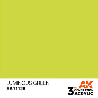 AK11128 - Luminous Green  - Acrylic - 17 ml - [AK Interactive]