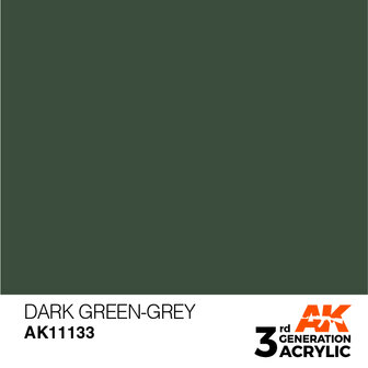 AK11133 - Dark Green-Grey  - Acrylic - 17 ml - [AK Interactive]