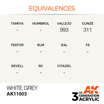 AK11003 - White Grey  - Acrylic - 17 ml - [AK Interactive]