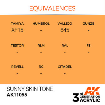 AK11055 - Sunny Skin Tone  - Acrylic - 17 ml - [AK Interactive]