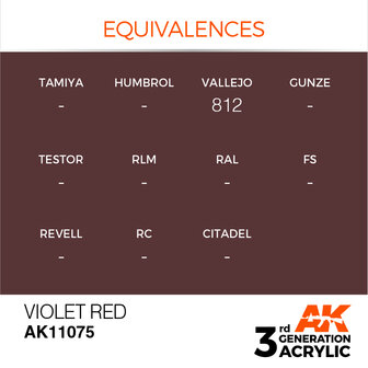 AK11075 - Violet Red  - Acrylic - 17 ml - [AK Interactive]