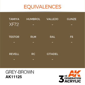 AK11125 - Grey-Brown  - Acrylic - 17 ml - [AK Interactive]