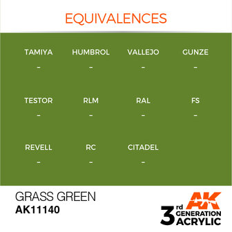 AK11140 - Grass Green  - Acrylic - 17 ml - [AK Interactive]