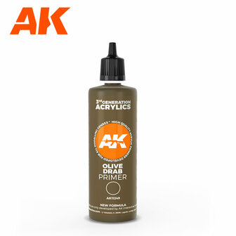AK11249 - Olive Drab Primer  - 100 ml - [AK Interactive]