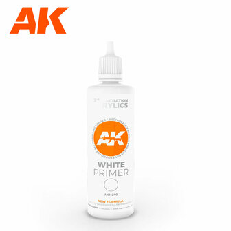 AK11240 - White Primer  - 100 ml - [AK Interactive]