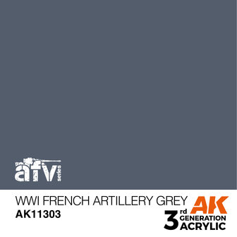AK11303 - WWI French Artillery Grey - Acrylic - 17 ml - [AK Interactive]