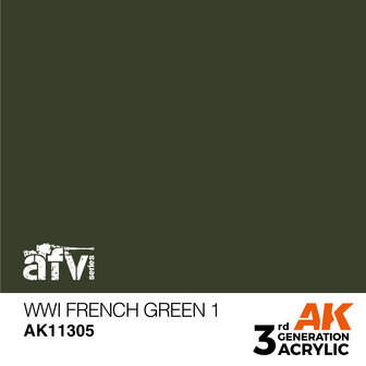 AK11305 - WWI French Green 1 - Acrylic - 17 ml - [AK Interactive]