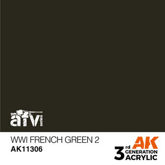 AK11306 - WWI French Green 2 - Acrylic - 17 ml - [AK Interactive]