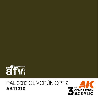 AK11310 - RAL 6003 Olivegr&uuml;n opt.2 - Acrylic - 17 ml - [AK Interactive]