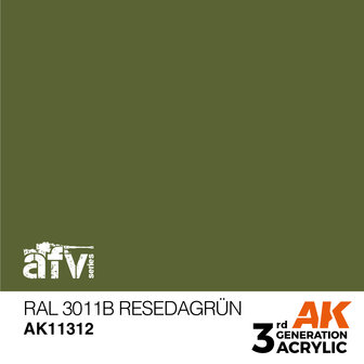 AK11312 - RAL 6011B Resedagr&uuml;n - Acrylic - 17 ml - [AK Interactive]