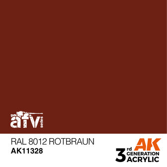 AK11328 - RAL 8012 Rotbraun - Acrylic - 17 ml - [AK Interactive]