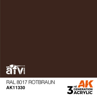 AK11330 - RAL 8017 Rotbraun - Acrylic - 17 ml - [AK Interactive]
