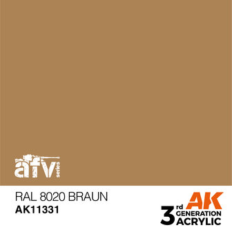 AK11331 - RAL 8020 Braun - Acrylic - 17 ml - [AK Interactive]