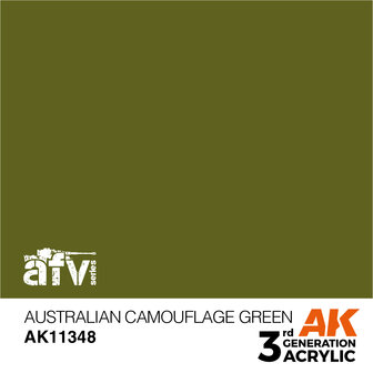 AK11348 - Australian Camouflage Green - Acrylic - 17 ml - [AK Interactive]