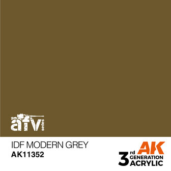 AK11352 - IDF Modern Grey - Acrylic - 17 ml - [AK Interactive]