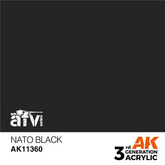 AK11360 - NATO Black - Acrylic - 17 ml - [AK Interactive]