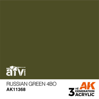 AK11368 - Russian Green 4BO - Acrylic - 17 ml - [AK Interactive]