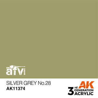 AK11374 - Silver Grey No.28 - Acrylic - 17 ml - [AK Interactive]