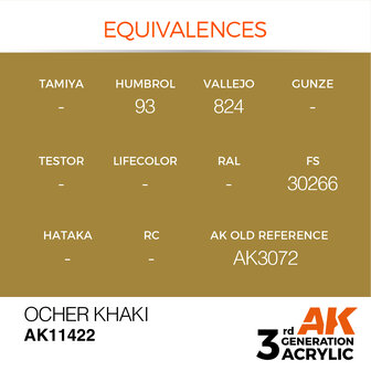 AK11422 - Ocher Khaki - Acrylic - 17 ml - [AK Interactive]