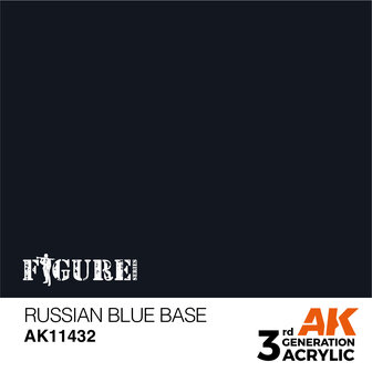 AK11432 - Russian Blue Base - Acrylic - 17 ml - [AK Interactive]