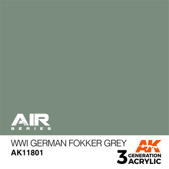 AK11801 - WWI German Fokker Grey - Acrylic - 17 ml - [AK Interactive]