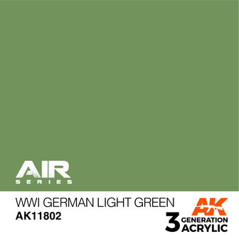 AK11802 - WWI German Light Green - Acrylic - 17 ml - [AK Interactive]