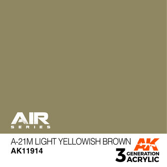 AK11914 - A-21m Light Yellowish Brown - Acrylic - 17 ml - [AK Interactive]