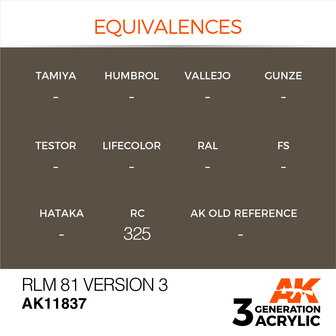 AK11837 - RLM 81 Version 3 - Acrylic - 17 ml - [AK Interactive]