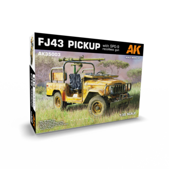 AK35003 - FJ43 Pickup with  SPG-9 Recoilless Gun - 1:35 - [AK Interactive]