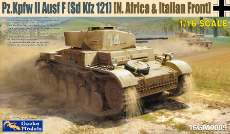 Gecko Models 16GM0009 - Pz.kpfw II (Sd.Kfz. 121) Ausf. F (North Africa &amp; Italian Front) - 1:16