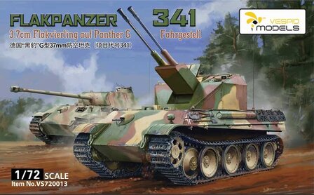 Vespid Models VS720013 - Flakpanzer 341 3.7cm Flakvierling auf Panther G Fahrgestell - 1:72