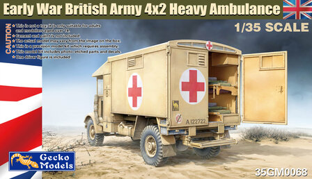 Gecko Models 35GM0068 - Early War British Army 4x2 Heavy Ambulance - 1:35