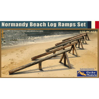 Gecko Models 35GM0083 - Normandy Beach Log Ramps Set - 1:35