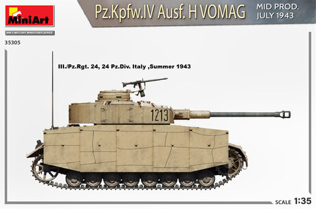 MiniArt 35305 - Pz.Kpfw.IV Ausf. H Vomag. MID PROD. JULY 1943 Interior Kit - 1:35