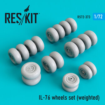 RS72-0373 - IL-76 wheels set (weighted)  - 1:72 - [RES/KIT]