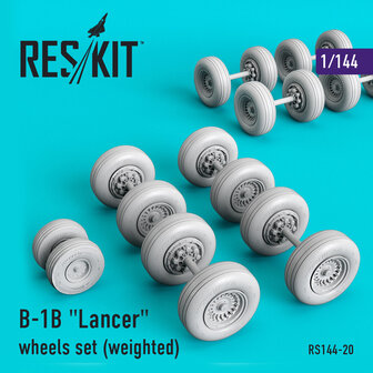 RS144-0020 - B-1B &quot;Lancer&quot; wheels set (weighted) - 1:144 - [RES/KIT]