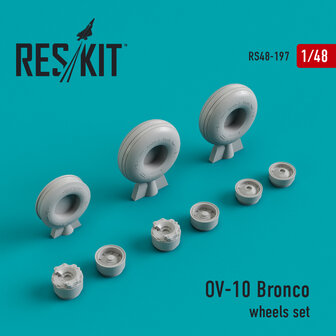 RS48-0197 - OV-10 Bronco wheels set (weighted)  - 1:48 - [RES/KIT]