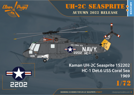 Clear Prop Models CP72017 - UH-2C Seasprite (Advanced kit) - 1:72