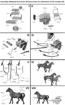 FTF PL1939-092 - Two-Horse&nbsp;Carriage&nbsp;for&nbsp;Bofors&nbsp;37mm&nbsp;WZ.36 - 1:72