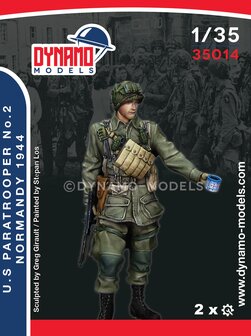 Dynamo Models  35014 - U.S Paratrooper No.2 Normandy 1944 - 1:35