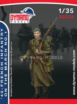 Dynamo Models  35022 - &#039;40 - French Infantry On The March No.1 - 1:35
