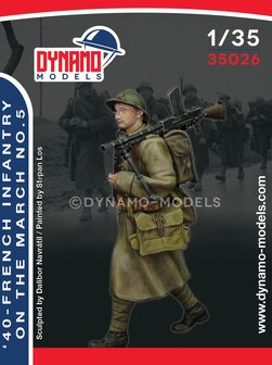 Dynamo Models  35026 - &#039;40 - French Infantry On The March No.5 - 1:35