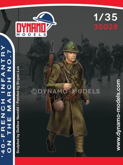 Dynamo Models  35028 - &#039;40 - French Infantry On The March No.7 - 1:35