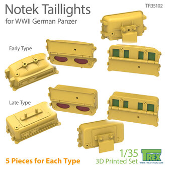 TR35103 - Convoy Taillights for WWII German Panzer - 1:35 - [T-Rex Studio]