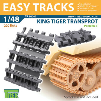 TR84007 - King Tiger Transport Tracks Pattern 2 - 1:48 - [T-Rex Studio]