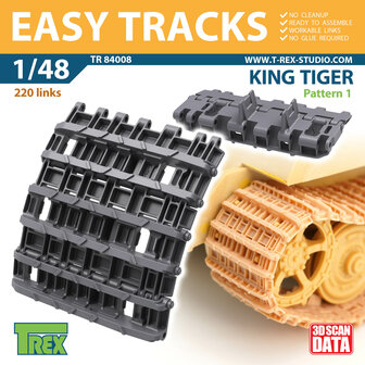 TR84008 - King Tiger Tracks Pattern 1 - 1:48 - [T-Rex Studio]