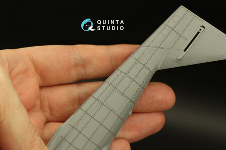 Quinta Studio QRV-030 - Double riveting rows (rivet size 0.25 mm, gap 1.0 mm), Black color, total length 5,8 m/19 ft - 1:24
